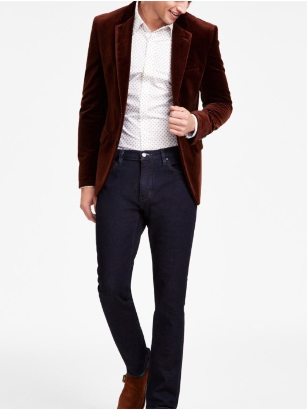 HUGO by Hugo Boss Men's Modern-Fit Velvet Dinner Jacket Size 36R